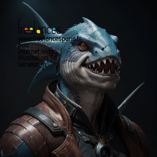 Pao internet vidéo illustration 3d serveur intelligence générative freelance paris studio de création 5Q3SJT31